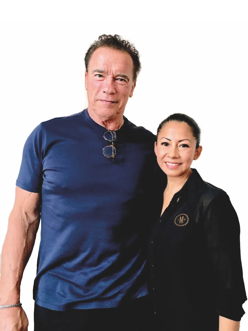 Arnold Schwarzenegger in der Männer Werkstatt München